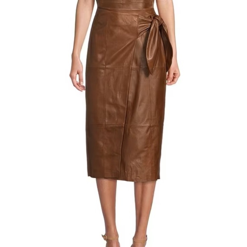Antonio Melani Leather Skirt